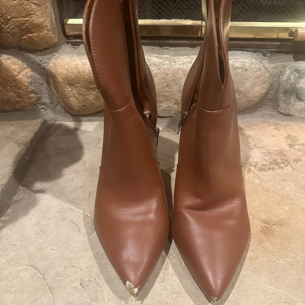 Nine West Brown Heeled Boots